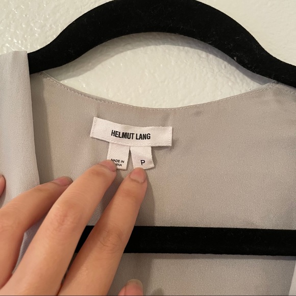 Helmut Lang Soft Shroud Overlap Top S - Picture 4 of 12